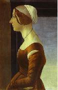 Sandro Botticelli Portrait of a Woman France oil painting artist
